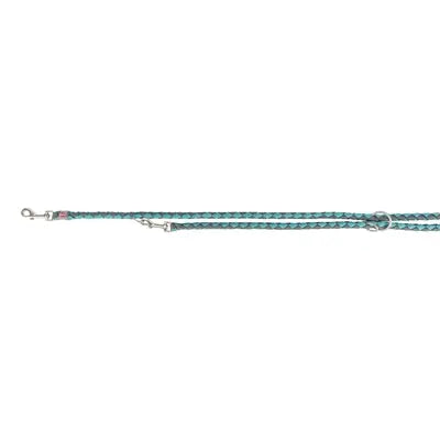 Trixie Hundeleine Cavo Verstellbar Aqua / Graphitgrau