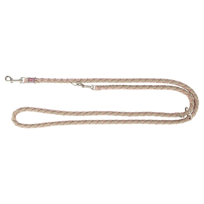 Trixie Cavo Führleine Blush Sand Nahaufnahme – hochwertige Rundleine Hund weich geflochten Detail