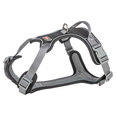 Trixie Premium Active Hundegeschirr Schwarz – sportliches Geschirr für aktive Hunde