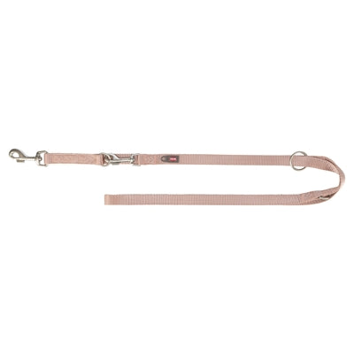 Trixie Hundeleine Premium Verstellbar Rot seitlich – Hundeleine Nylon Metallringe Detail