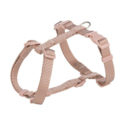 Trixie Premium H-Geschirr Blush Pink – verstellbares Hundegeschirr in zartem Rosa