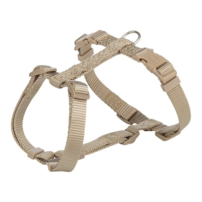 Trixie Premium H-Geschirr Sand/Taupe – verstellbares Hundegeschirr in Naturfarben