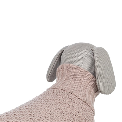 Trixie Hundepullover Norwood blush – Nahaufnahme Strickqualität