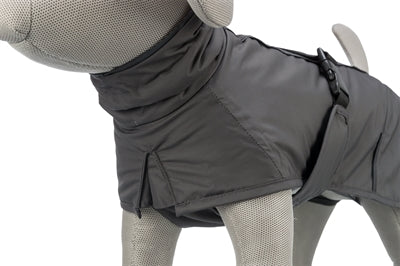 Trixie Limoux Mantel Hund steingrau – Detailansicht Kragen