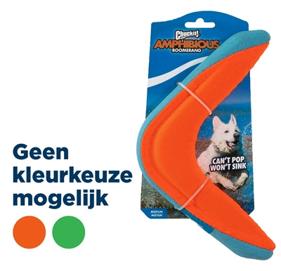 Chuckit amphibischer Bumerang schwimmfähiges Hundespielzeug für Land und Wasser