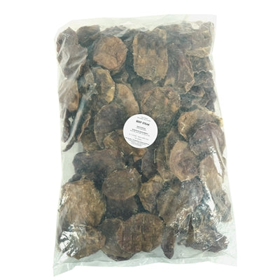 Petsnack Rindfleisch-Steak Rückseite – Hundekausnack Rind getrocknet Verpackung Inhaltsstoffe