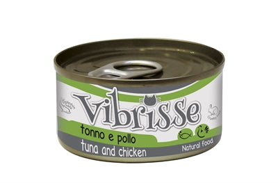 Vibrisse Katzenfutter mit Thunfisch und Huhn als proteinreiche Mahlzeit