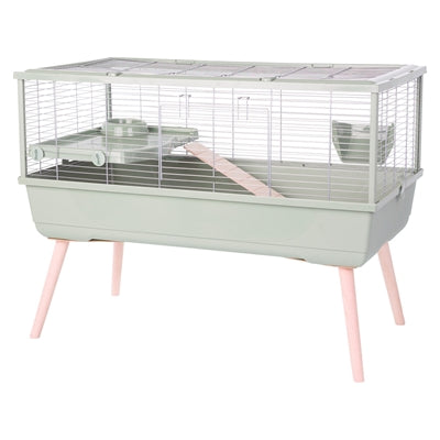 Zolux Neolife Nagetierkäfig für Meerschweinchen in Grün, geräumiger Kleintier-Käfig