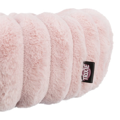Trixie Hundekorb Lonni rosa Nahaufnahme – rundes Hundebett weich Innenansicht Detail