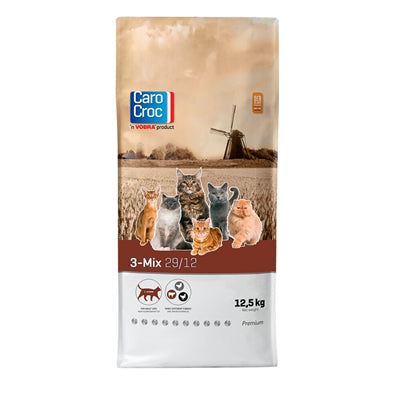 Carocroc Kat 3-Mix – ausgewogenes Trockenfutter für Katzen mit drei Geschmacksrichtungen