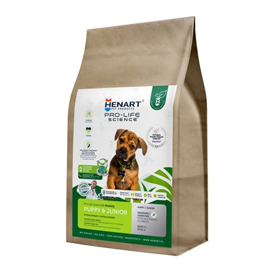 Henart Insekt Welpe Junior Hundefutter mit Eierschalenmembran – Verpackung