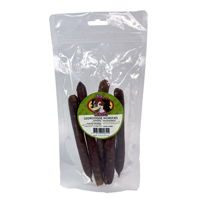Petsnack getrocknete Würstchen Detailansicht – natürlicher Hundesnack Nahaufnahme