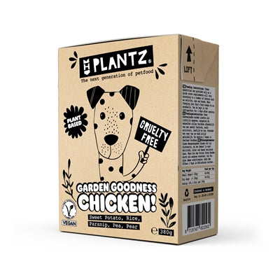 Henart Plantz veganes Hundefutter – nachhaltige pflanzliche Kroketten 380g Tetra Pak