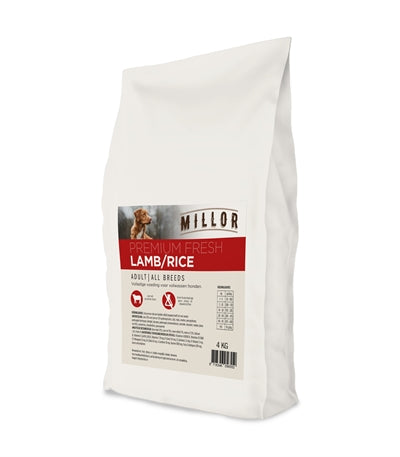 Millor Premium Trockenfutter frisches Lamm und Reis – für erwachsene Hunde