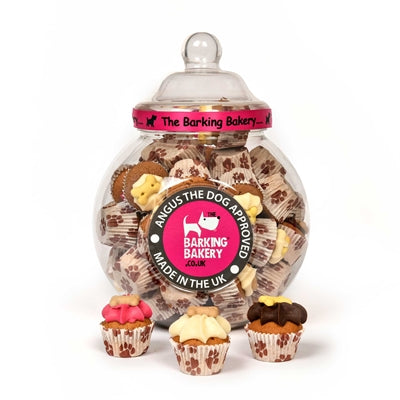 The Barking Bakery Vorratsglas Mini-Eiswaffeln – Hundekekse im Eiswaffel-Design im Glas
