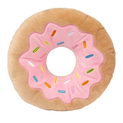 Fuzzyard Donut-Riese Plüschspielzeug für Hunde – übergroßes Donut-Quietschspielzeug