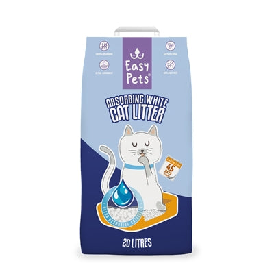 Easypets Katzenstreu absorbierend weiß – saugstarkes Klumpstreu