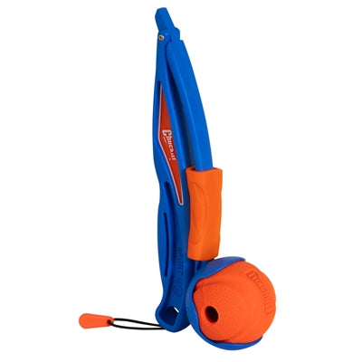 Chuckit Fetch and Fold Mini Wurfstab Verpackung – kompaktes Ballwurfgerät für unterwegs