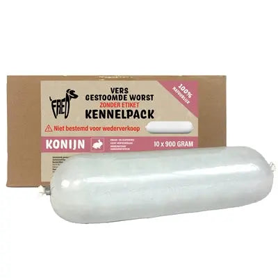 Freds Gedämpfte Frischfleischwurst Kennelpack Kaninchen Getreide- Und Glutenfrei
