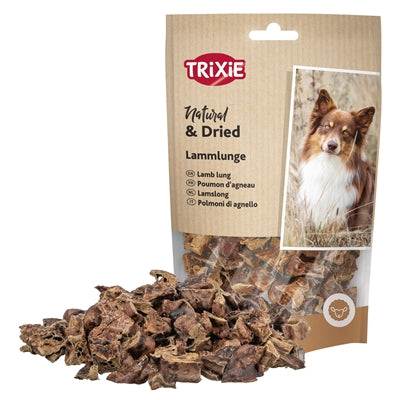 Trixie Lamslong Kausnack für Hunde – getrocknete Lammlunge als natürlicher Hundesnack