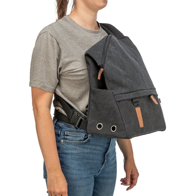 Trixie Bjorn Hunderucksack Nahaufnahme – Nordic-Design Rucksack Innenfächer Verschluss Detail