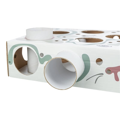 Trixie Paws'n'treats Katzenspielzeug Nahaufnahme – Holz-Futterbox Intelligenzspiel Oberseite