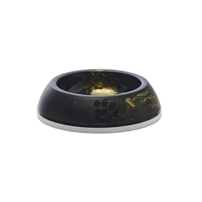 Savic Futterschale Delice Marmor schwarz-gold – stilvoller Katzennapf