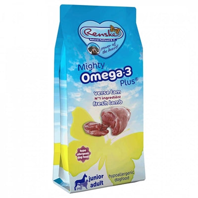 Renske Mighty Omega Plus Lammfleisch hypoallergen – getreidefreies Hundefutter mit Lamm