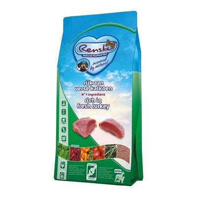 Renske Super Premium Senior Truthahn getreidefrei hypoallergen, Hundefutter für Senioren