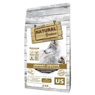 Natural Greatness Veterinärdiät Hund Urin Struvit Detailansicht – Spezialfutter zur Harnwegsgesundheit