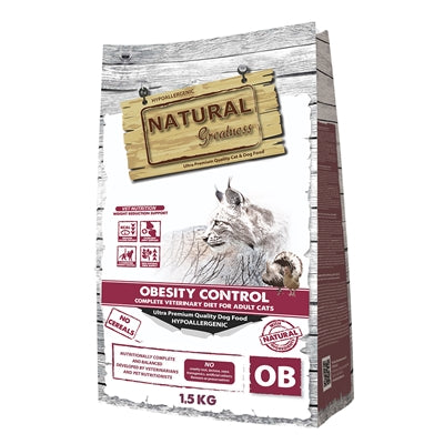 Natural Greatness Veterinärdiät Katze Fettleibigkeit Kontrolle, Gewichtsmanagement Katzenfutter