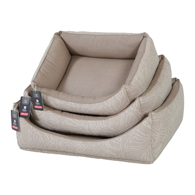 Zolux Hundekorb Naya taupe Seitenansicht – robuster Hundekorb Materialdetail