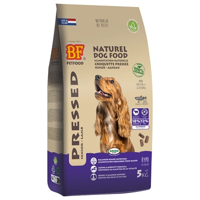 BF Petfood gepresstes Seniorfutter Lamm für ältere Hunde, leicht verdaulich