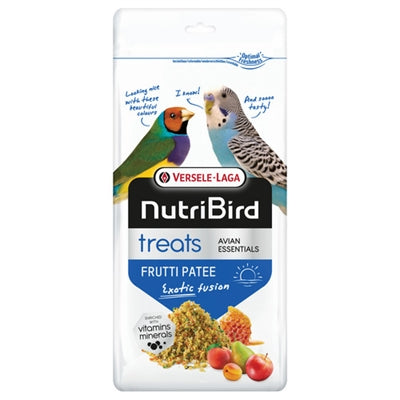 Nutribird Frutti Patee Leckereien für Papageien und Sittiche, fruchtiger Vogelsnack