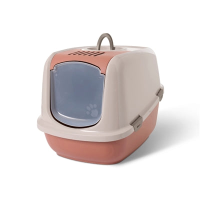 Savic Nestor Jumbo Haubentoilette champagner rosa extra großes Katzenklo
