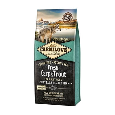 Carnilove frischer Karpfen und Forelle Katzenfutter, getreidefreies Fisch-Trockenfutter