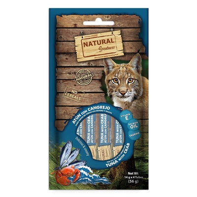 Natural Greatness cremiger Thunfisch mit Krabben – Haut- und Fellpflege für Katzen