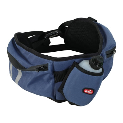 Zolux BVK Sport-Hüftgurt blau – freihändige Hundeleine zum Joggen und Wandern