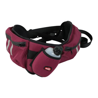 Zolux BVK Sport-Hüftgurt rot – freihändige Hundeleine zum Joggen und Wandern