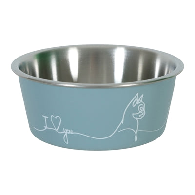 Zolux Love Futternapf für Katzen blau – dekorative Keramik-Futterschale