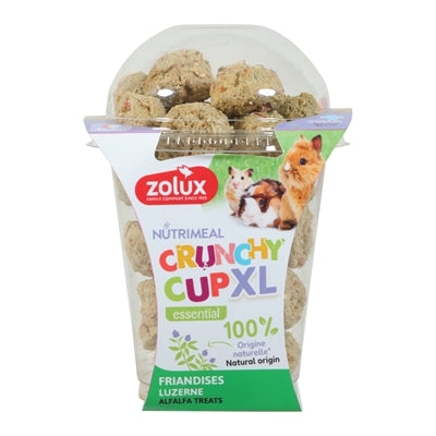 Zolux Crunchy Cup XL Natürlich – Naturbelassene Knuspersnacks für Nagetiere