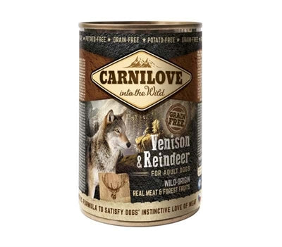 Carnilove Hund Dosenfutter mit Rentier getreidefreies Nassfutter hoher Fleischanteil