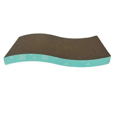 Easypets Katzenkratzer Welle Türkis