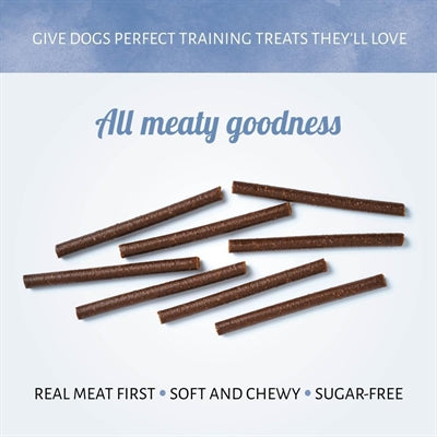 Antos Rinder-Spießchen Hundesnack – Nahaufnahme der Fleischstücke