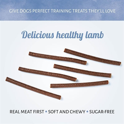 Antos Lamm-Rollen Hundesnack – Nahaufnahme der Snack-Stücke
