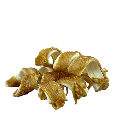 I Am Hühnerlöckchen Hundesnack, Nahaufnahme der Locken