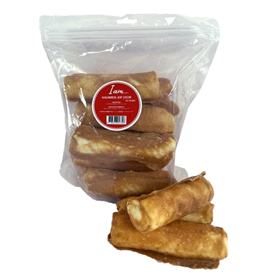 I Am Kauwrol Kip Kaurolle Hühnchen Hundesnack, Frontansicht Verpackung