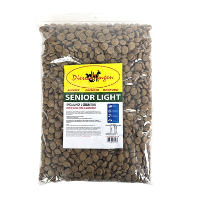 Budget Premium Senior Light – Verpackung mit Fütterungsempfehlung und Analyse