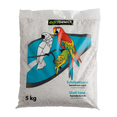 Agriselect Muschelsand Bodenabdeckung für Vogelkäfige, Verpackung Frontansicht