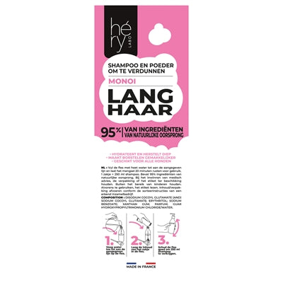 Hery Shampoo-Pulver für Langhaar-Hunde – Trockenshampoo für langes Fell